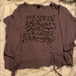Torrid size 3 Peter Pan sweater with lace up front